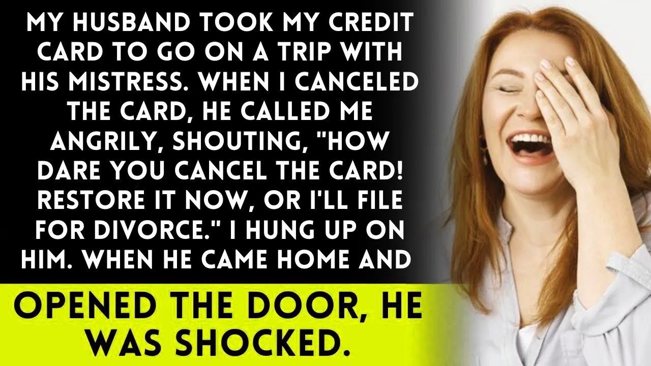 My husband used my credit card for a trip with his lover  After I canceled it, he   Restore now
