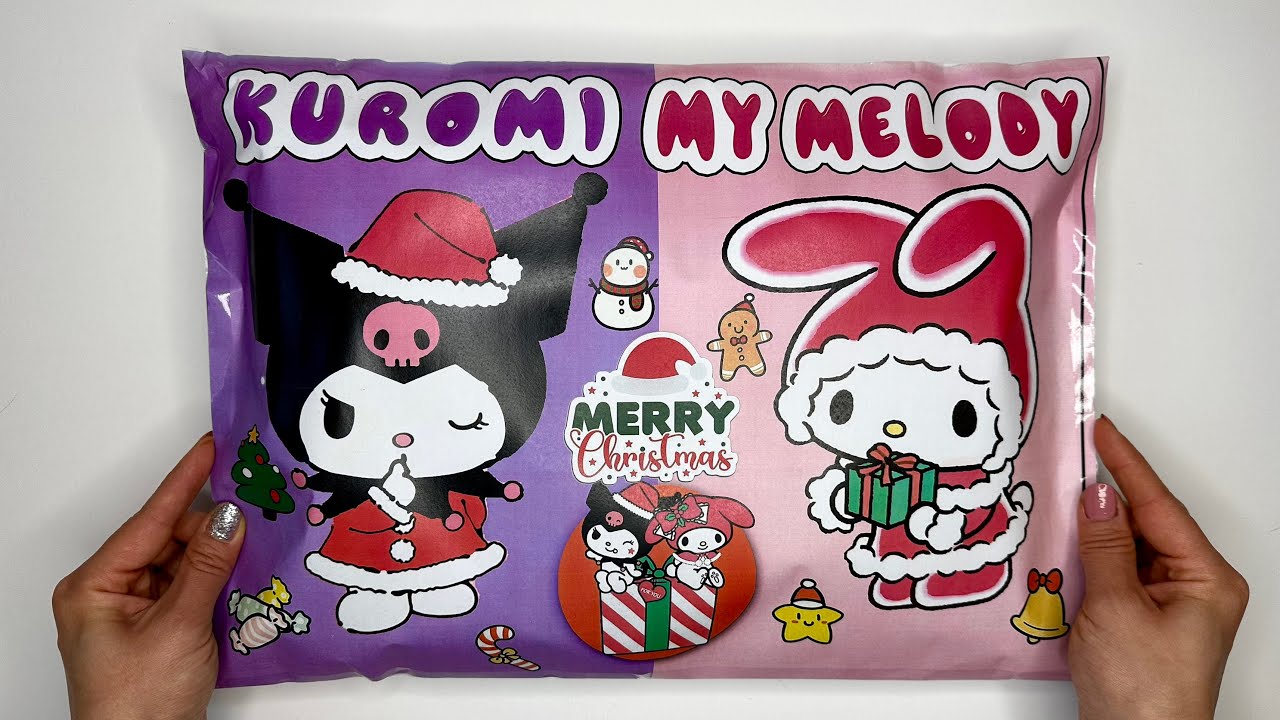 KUROMI and MELODY CHRISTMAS Blind Bags | ASMR | Sanrio | Paper Sanrio
