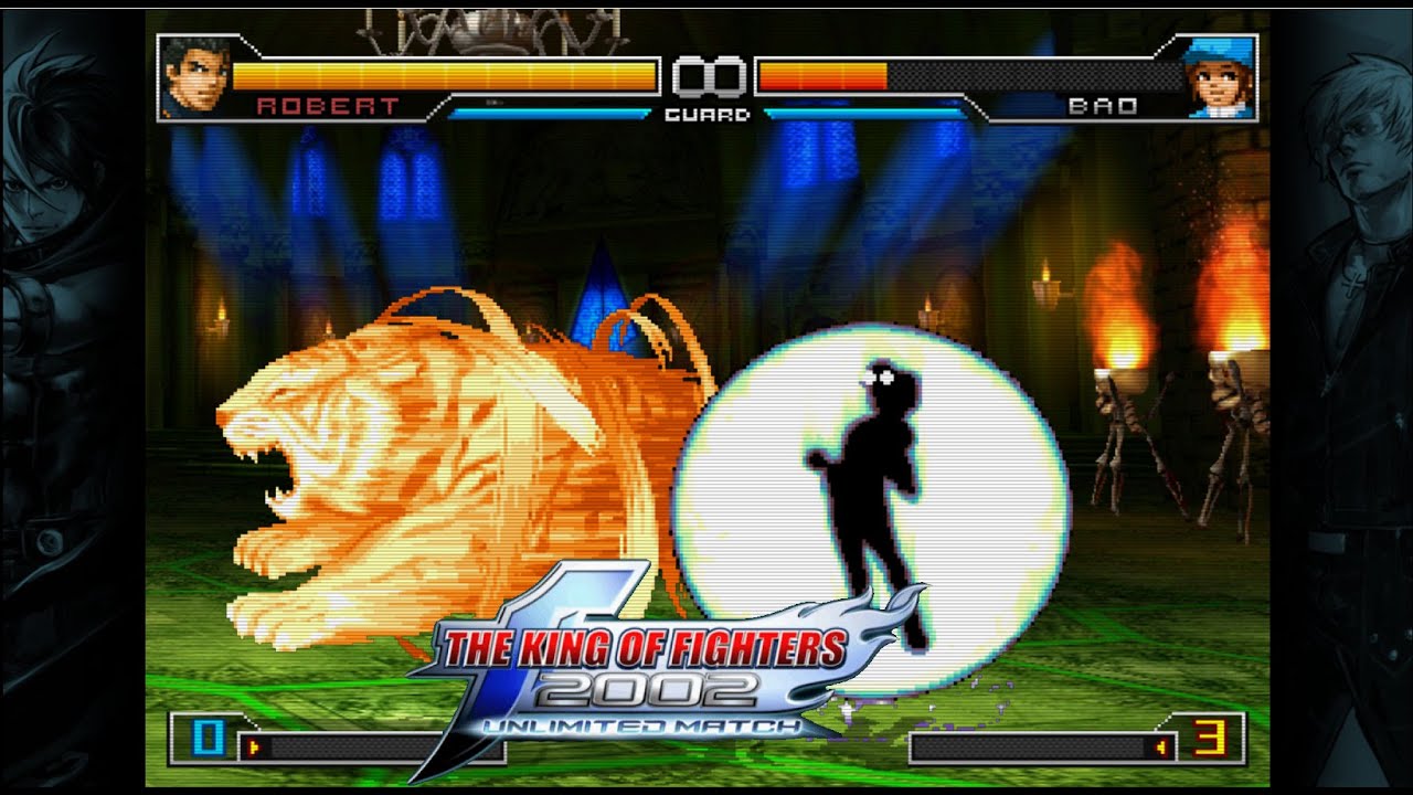 KOF 2002 UM Exploiting the EX Robert bug Big Tiger