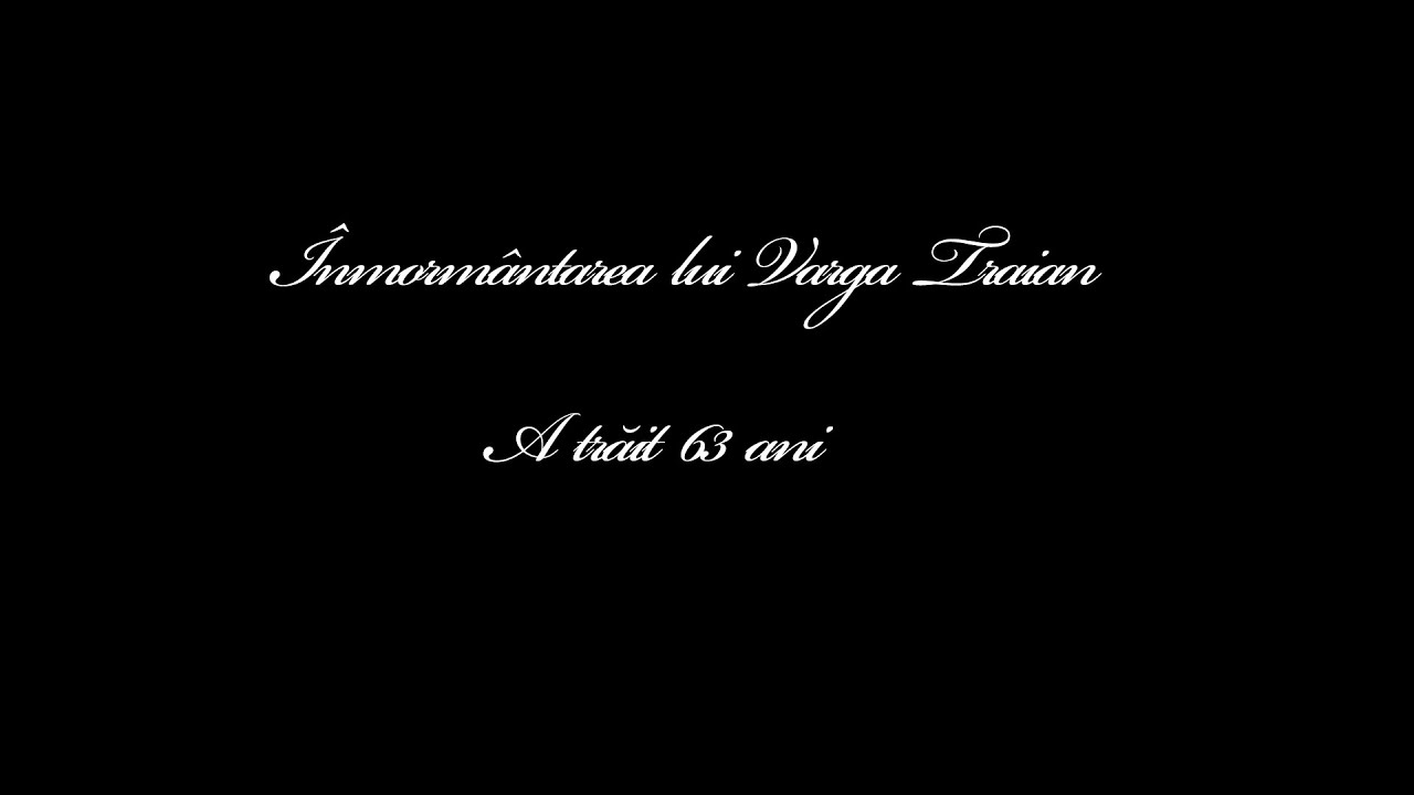 Inmormantarea lui Varga Traian video1