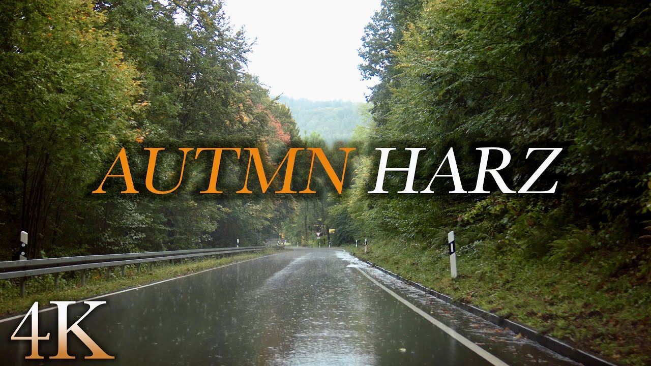 Autofahrt durch den herbstlichen Harz 🍂 Entspannende Fahrgeräusche, ASMR 4K 🍁🌳🥮