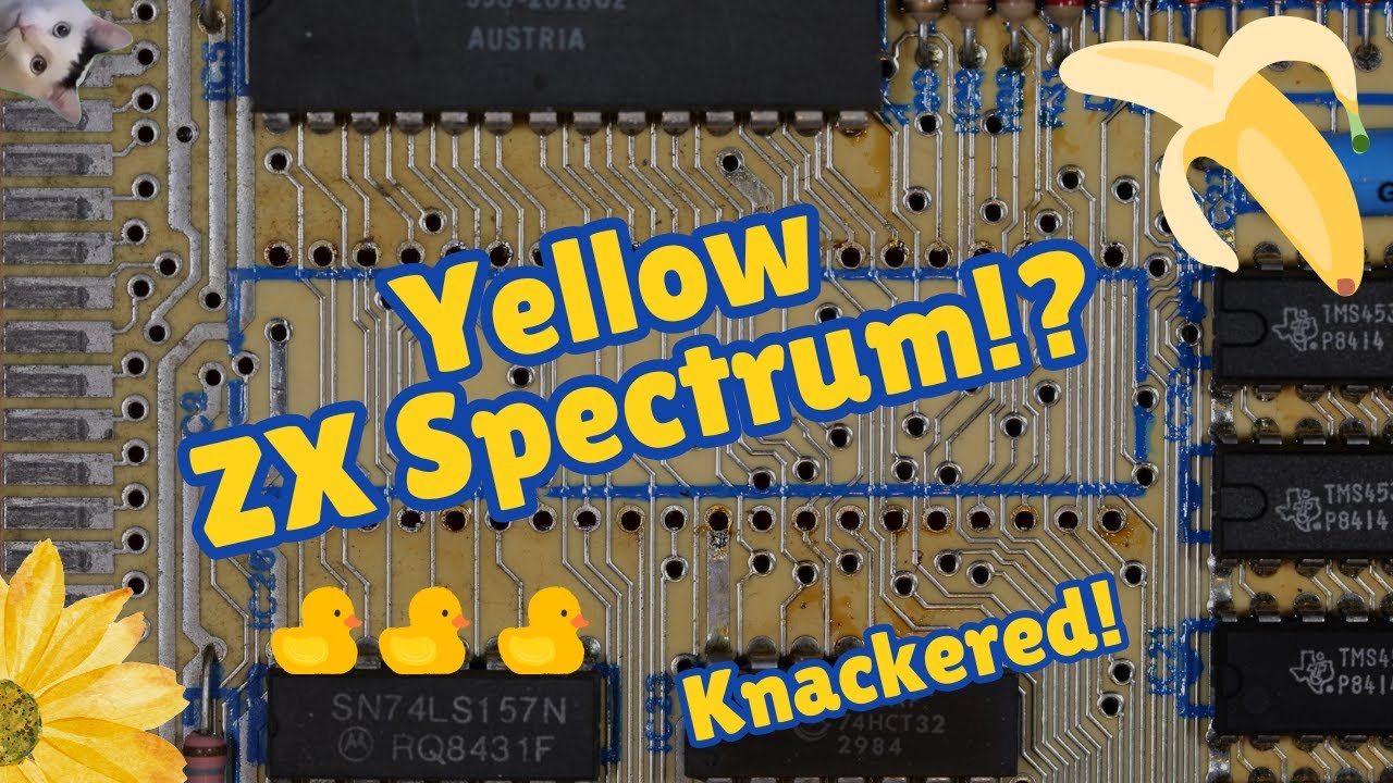 Retro Computer Repair - YELLOW ZX Spectrum! Finally!