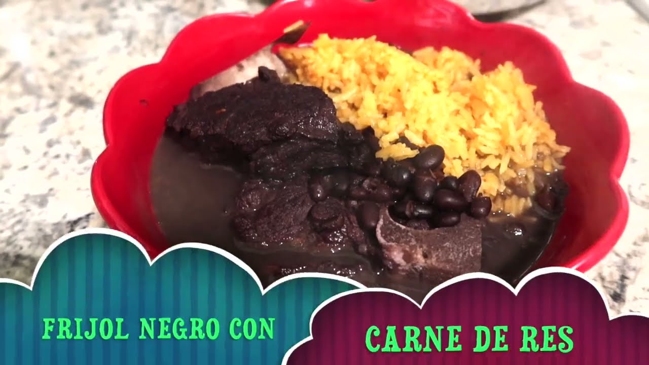 ✅ COMO HACER FRIJOL NEGRO CON  CARNE DE RES // BLACK BEANS STEW.