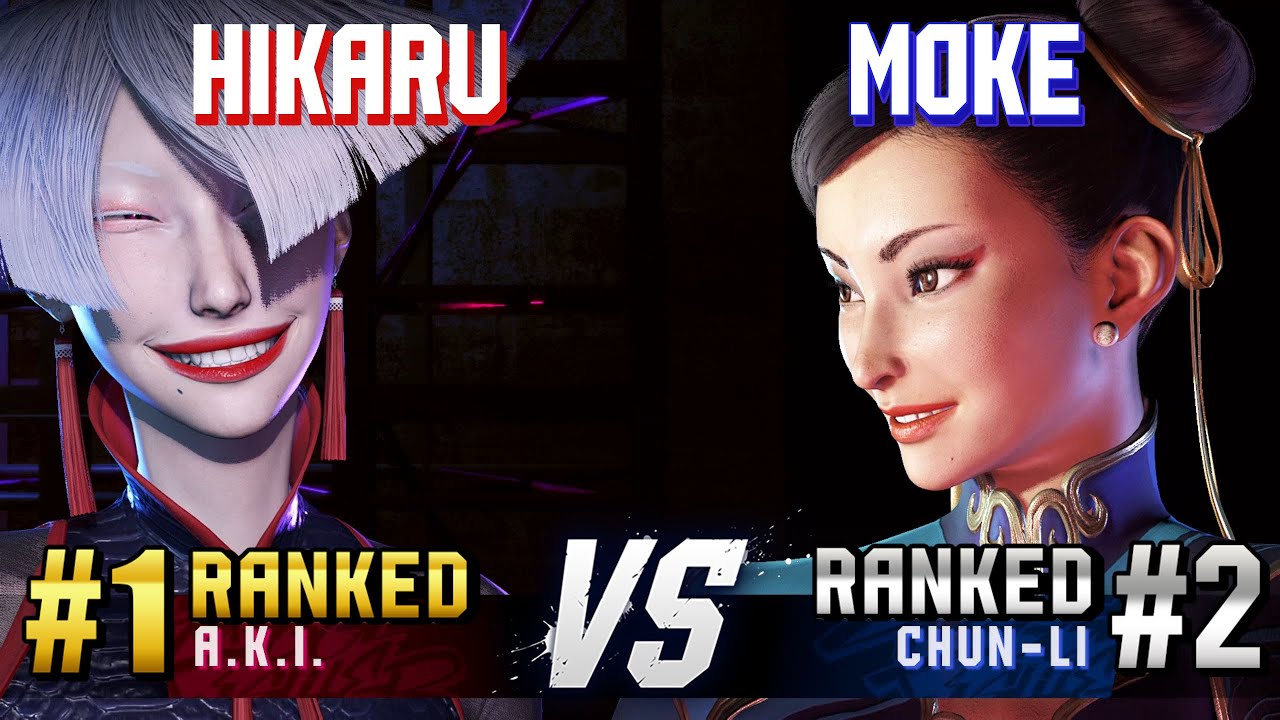 SF6 ▰ HIKARU (#1 Ranked A.K.I.) vs MOKE (#2 Ranked Chun-Li) ▰ High Level Gameplay