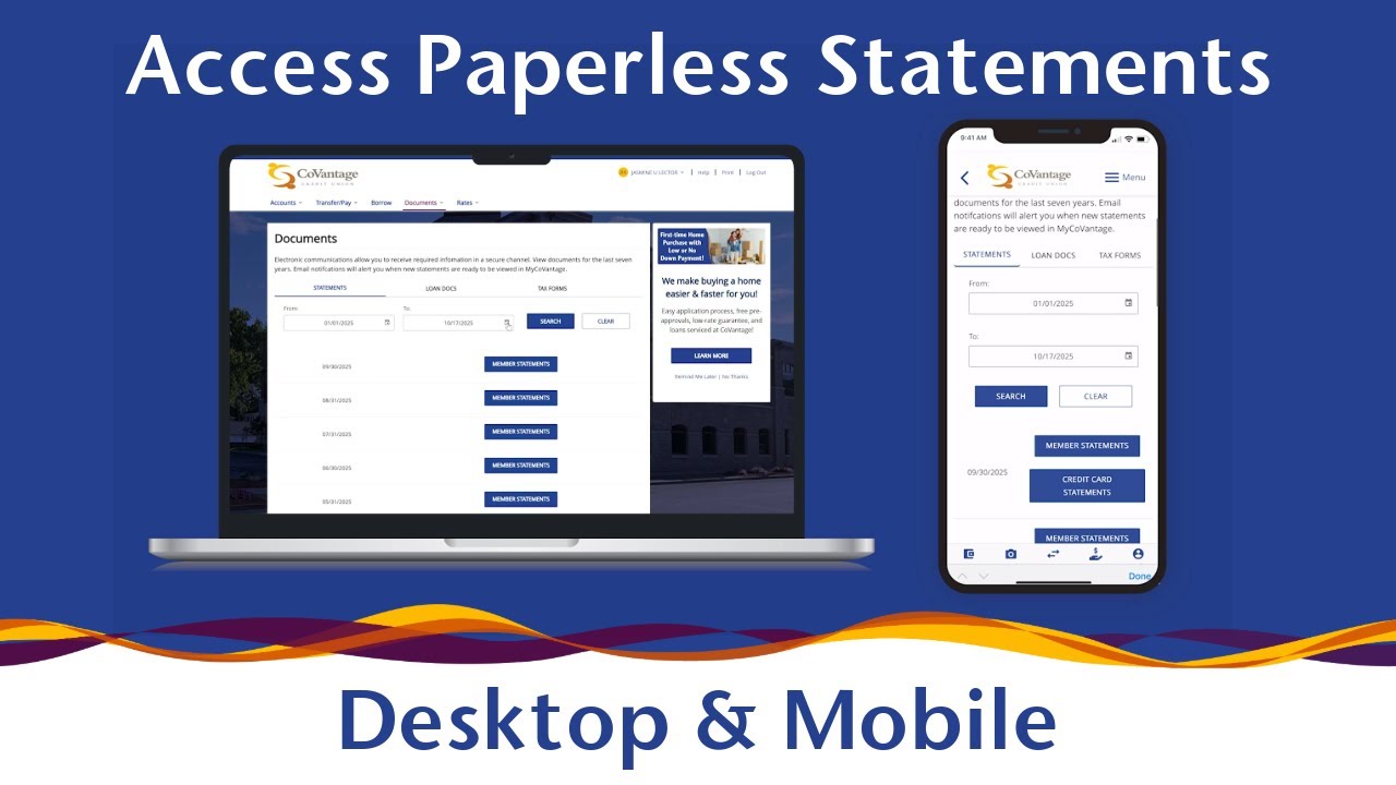 Paperless Statements & Digital Documents