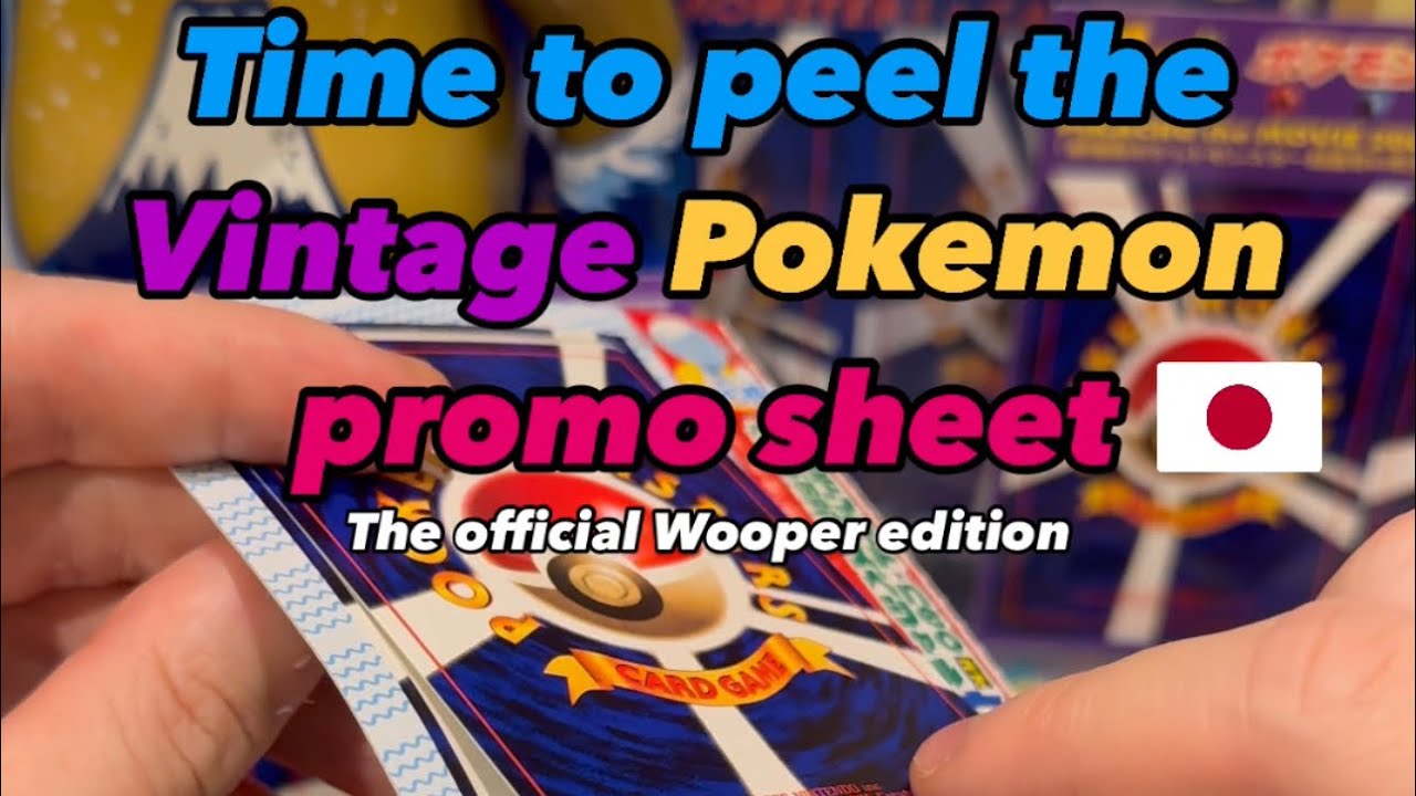 🇯🇵Time to peel off the rare vintage Pokemon Corocoro
