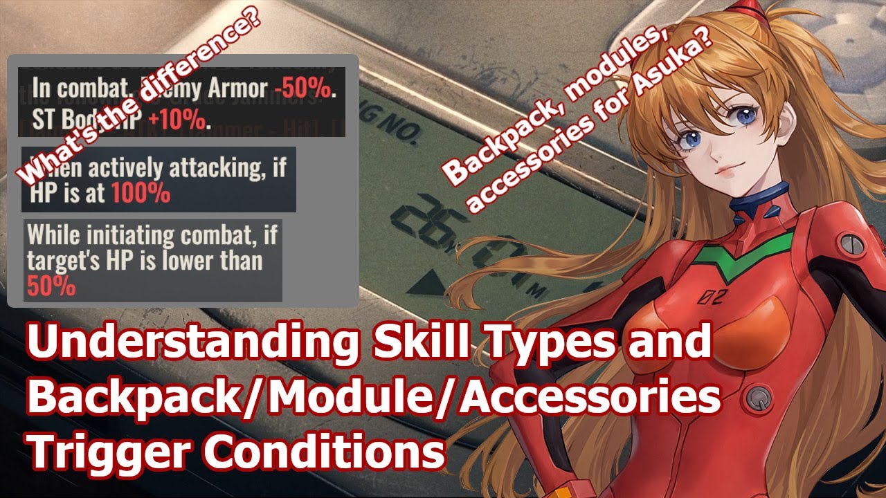 [Mecharashi] What works for Asuka? Understanding skill types and trigger conditions (reupload)