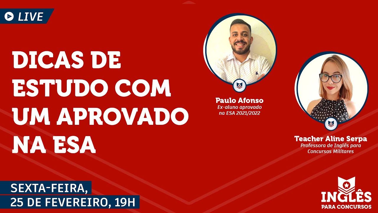 DICAS DE ESTUDO COM UM APROVADO NA ESA
