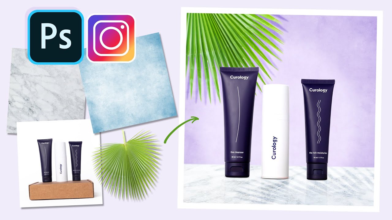 Créer un visuel produit pour instagram sur Photoshop | Tuto Photoshop e-commerce #1