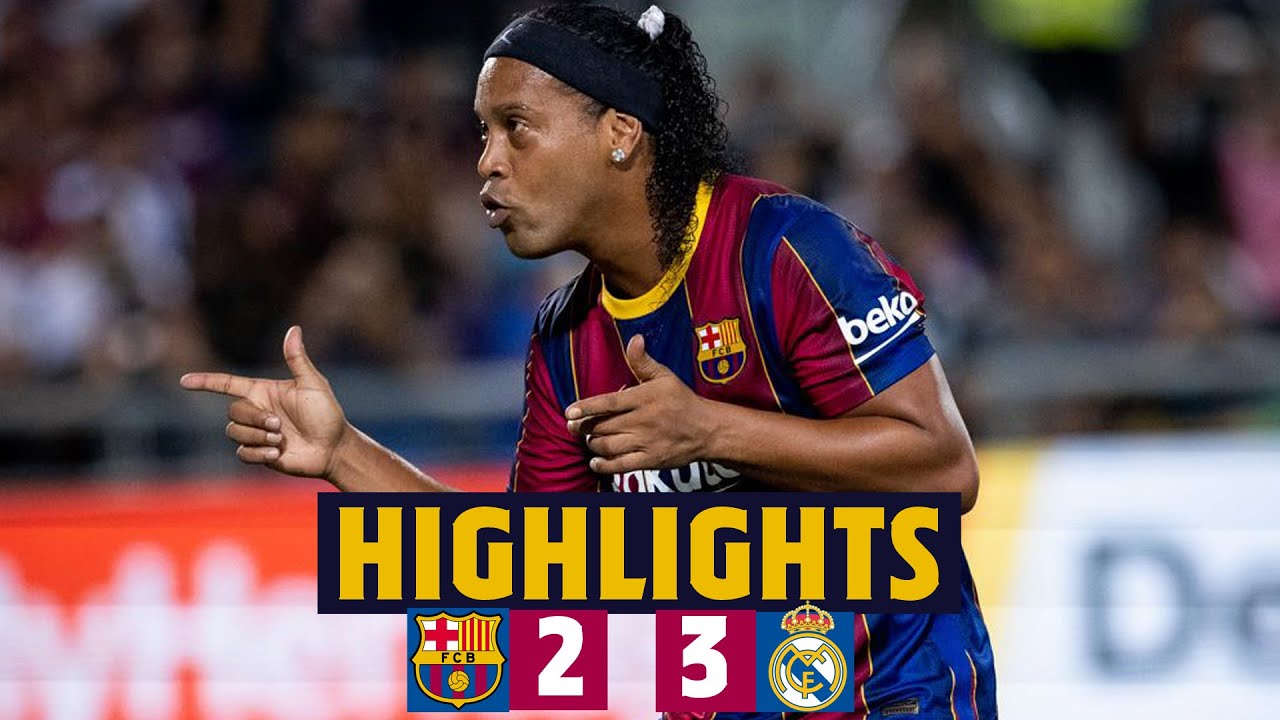 HIGHLIGHTS | Bar&ccedil;a Legends 2-3 Real Madrid Leyendas