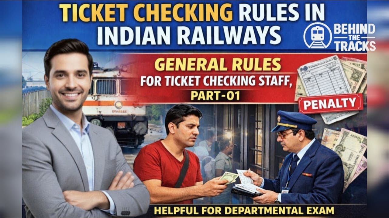 Ticket Checking Rules in Railways | GDCE / LDCE | ACM | CCTS | CCTC 