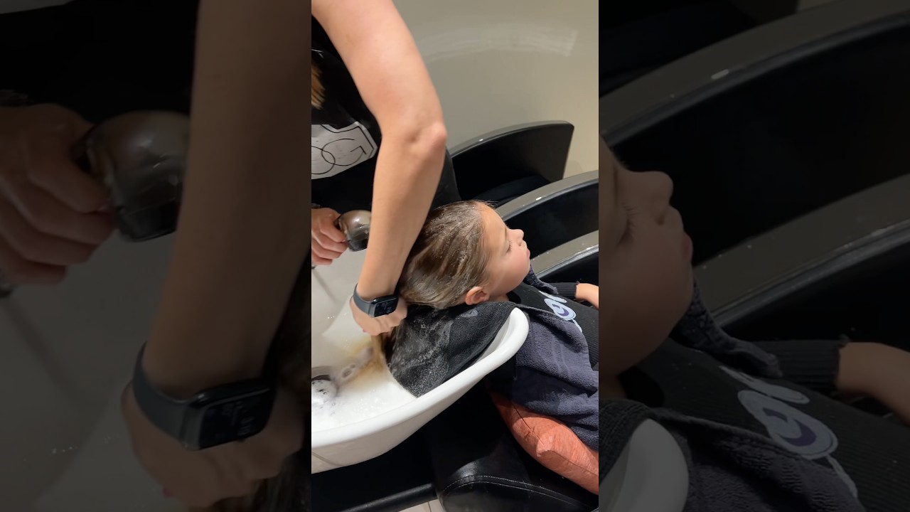 My 60 month old daughter gets her first hair cut!! hair transformation!