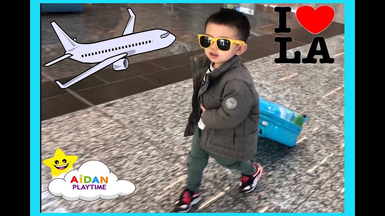 Family FUN Airplane Trip L.A!Hide and Seek FLOOR is LAVA PLAYtime and SURPRISE Hachimals Eggs!