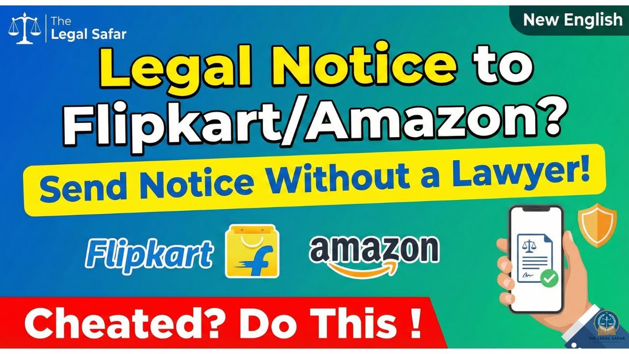 Scammed by Flipkart/Amazon? Send a Legal Notice Yourself! ⚖️ (No Lawyer Needed)