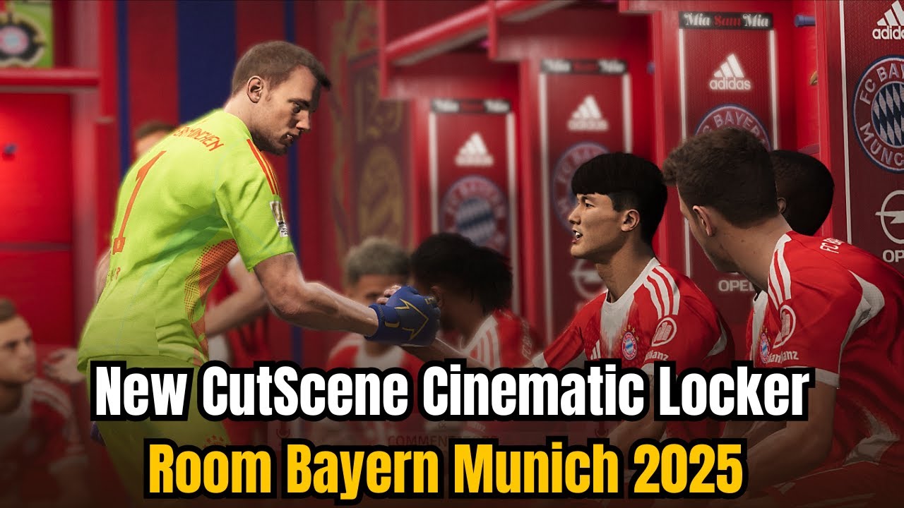 🎬 New CutScene Cinematic Locker Room &ndash; Bayern Munich 2025 | PES 2021 & Football Life 2025