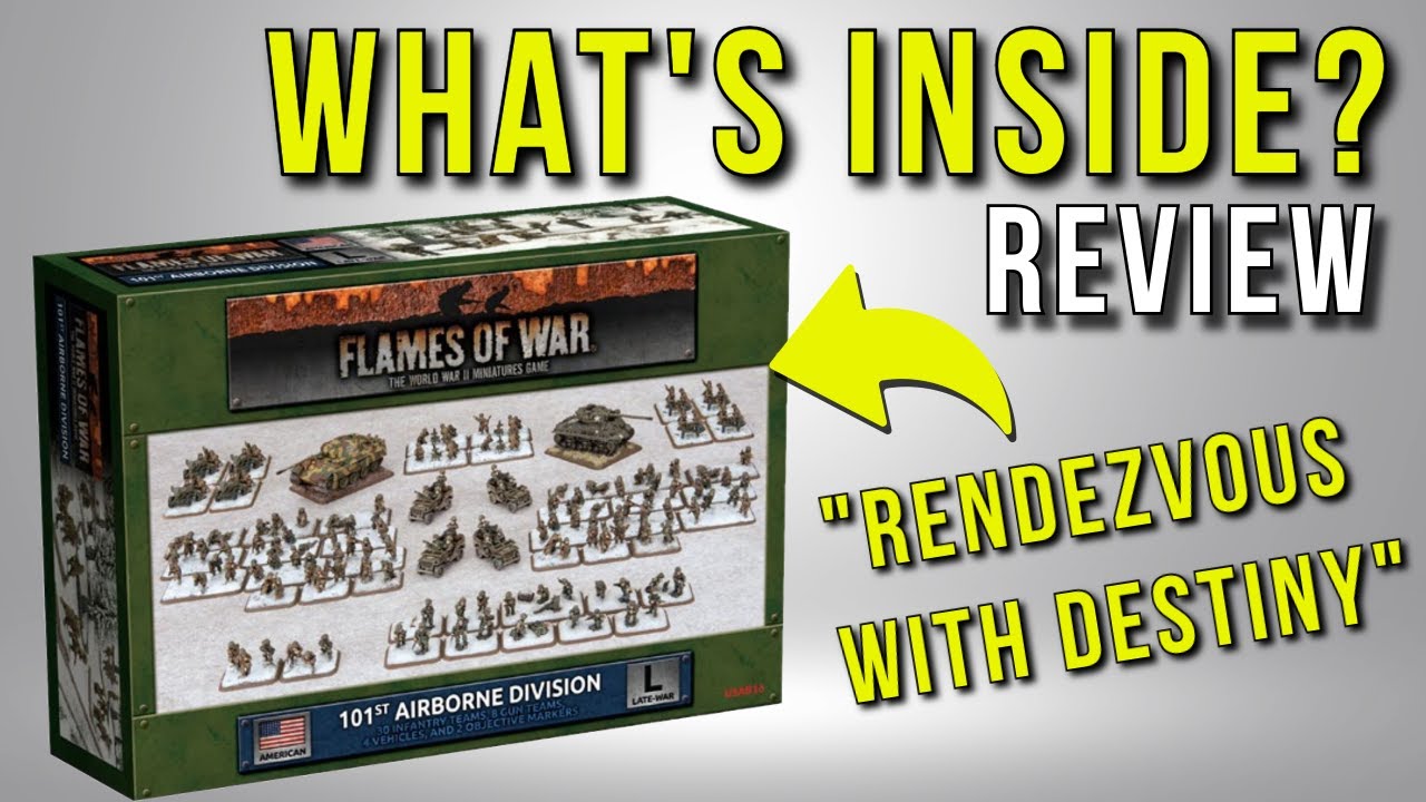 Flames of War 101st Airborne Boxset Review | Battlefront Miniatures | Battle of the Bulge Release