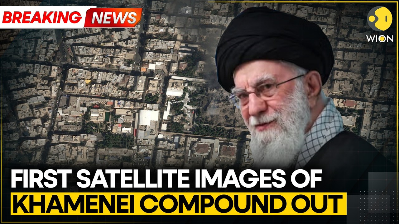 Israel Attacks Iran: First Satellite Images of Khamenei Compound After Strike | WION BREAKING