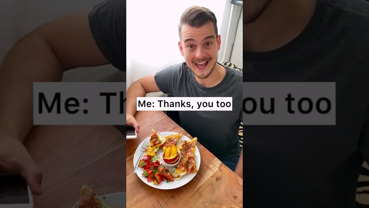 Do you accidentally tell the waiter to enjoy his meal too?😭😁| Thanks,you too|CHEFKOUDY