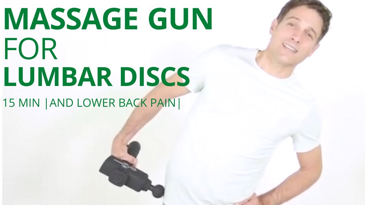 Massage Gun for Lumbar Discs and Lower Back Pain with Easy Strengthening Exercises