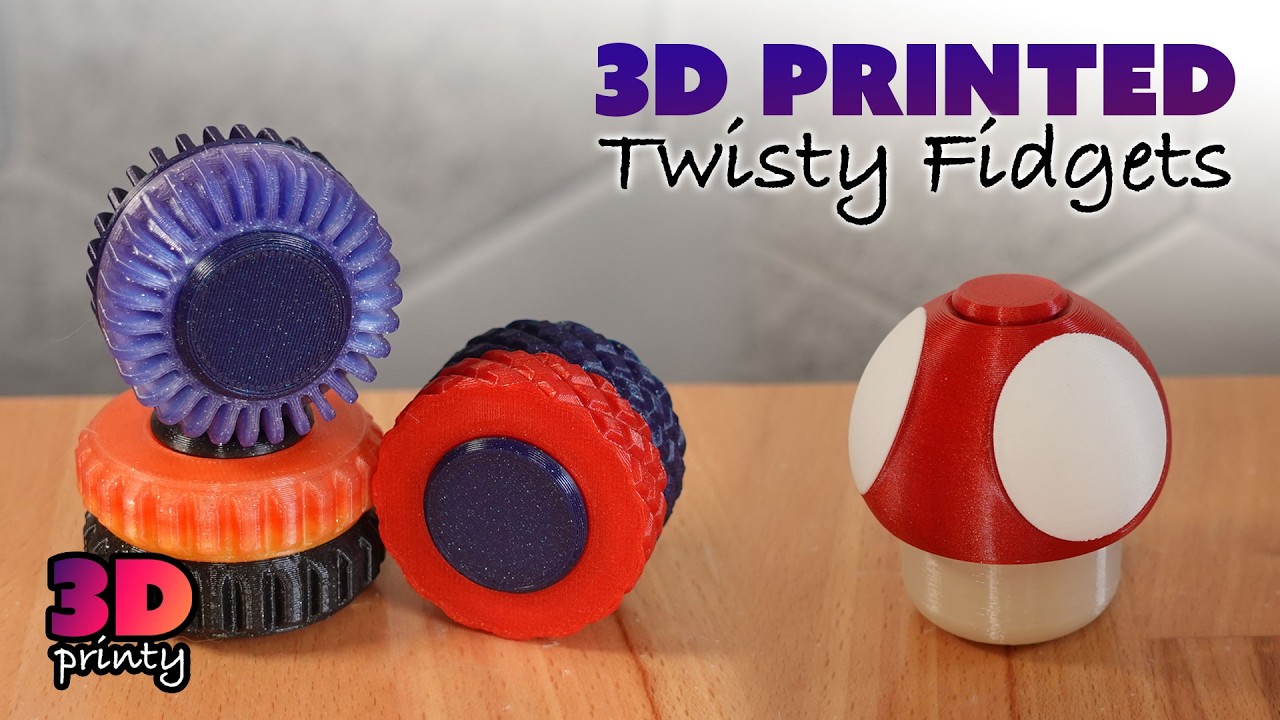 3D Printed Mix 'n Match Twisty Fidget