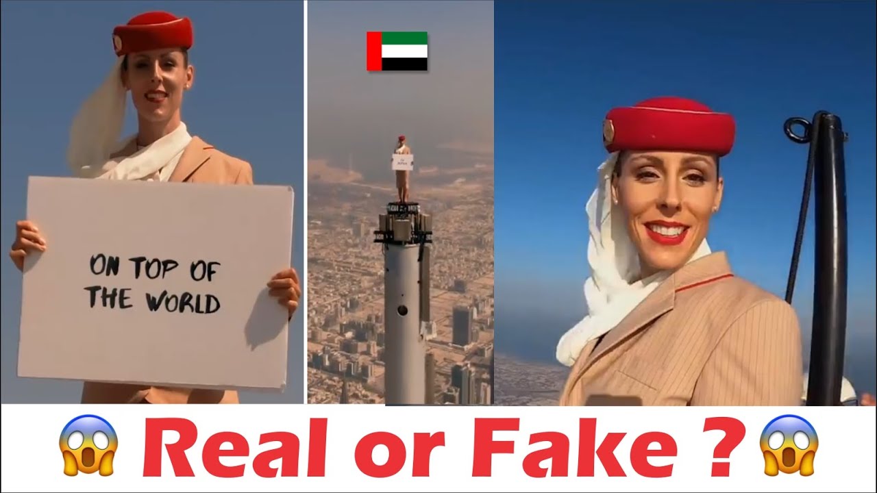 Emirates Flight Attendant on Top of Burj Khalifa | Behind The Scenes | Dubai, UAE | Himani Gupta