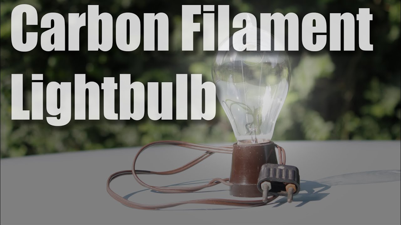 Carbon filament Lightbulb from the 1900's. And others from my collection