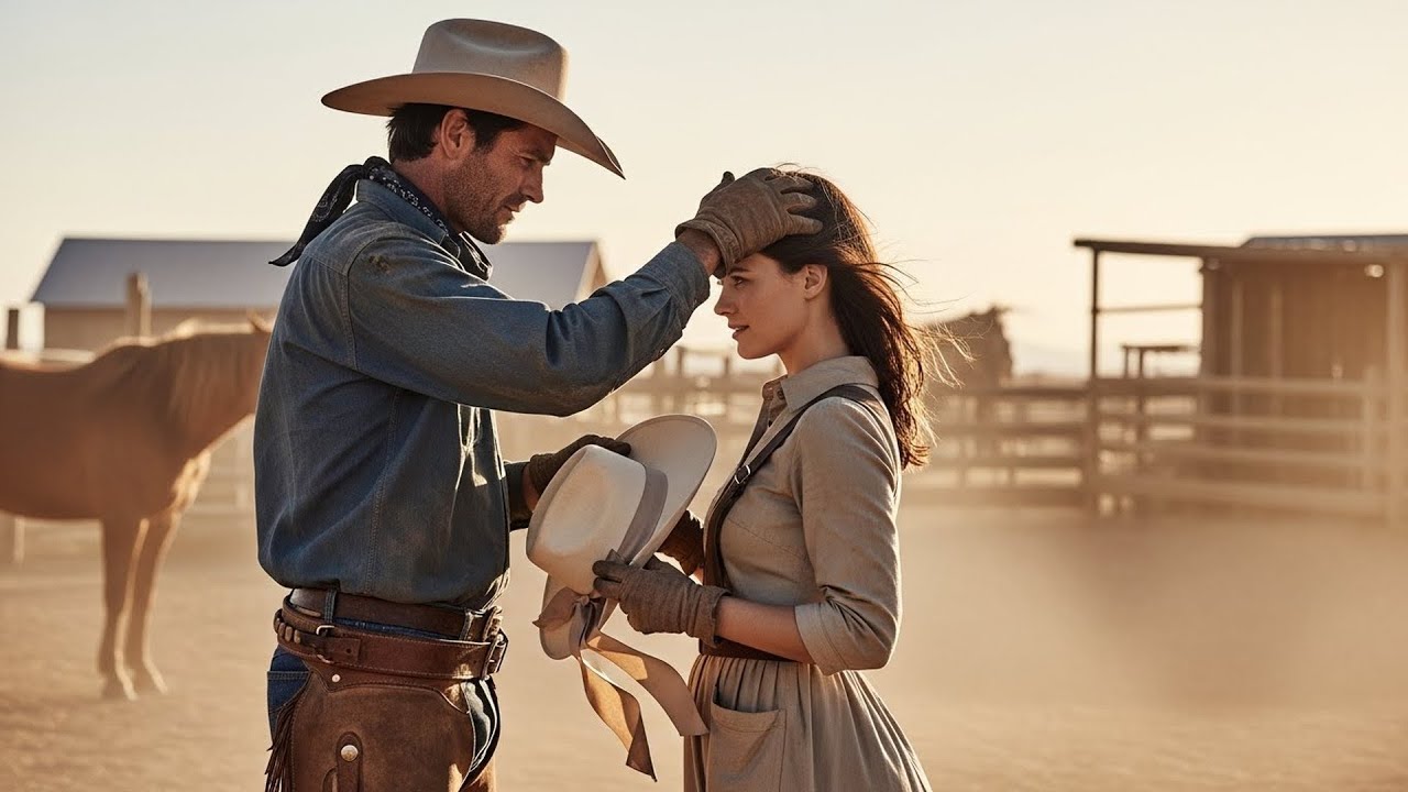 The Wind Blew Her Hat Away, The Cowboy Chased It Down And Placed It Back Gently