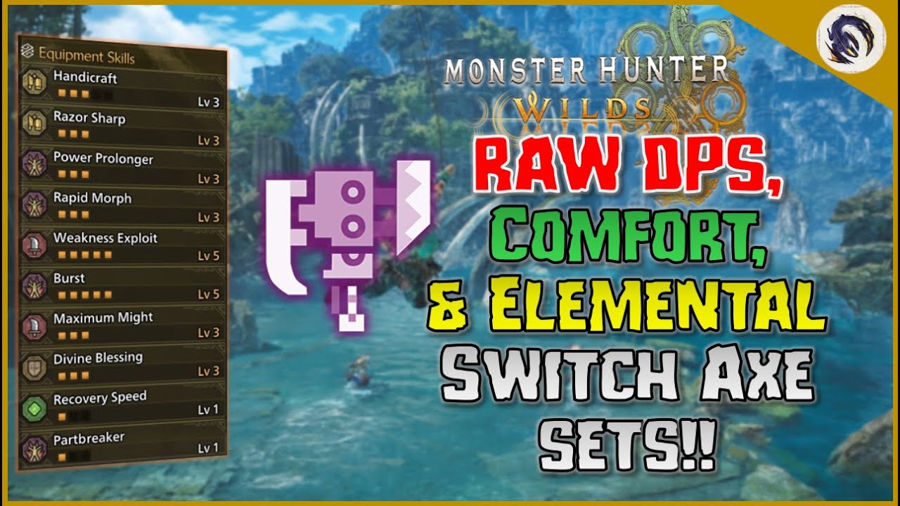 Strong and COMFY Switch Axe Builds for MH Wilds!! [HR 40+]