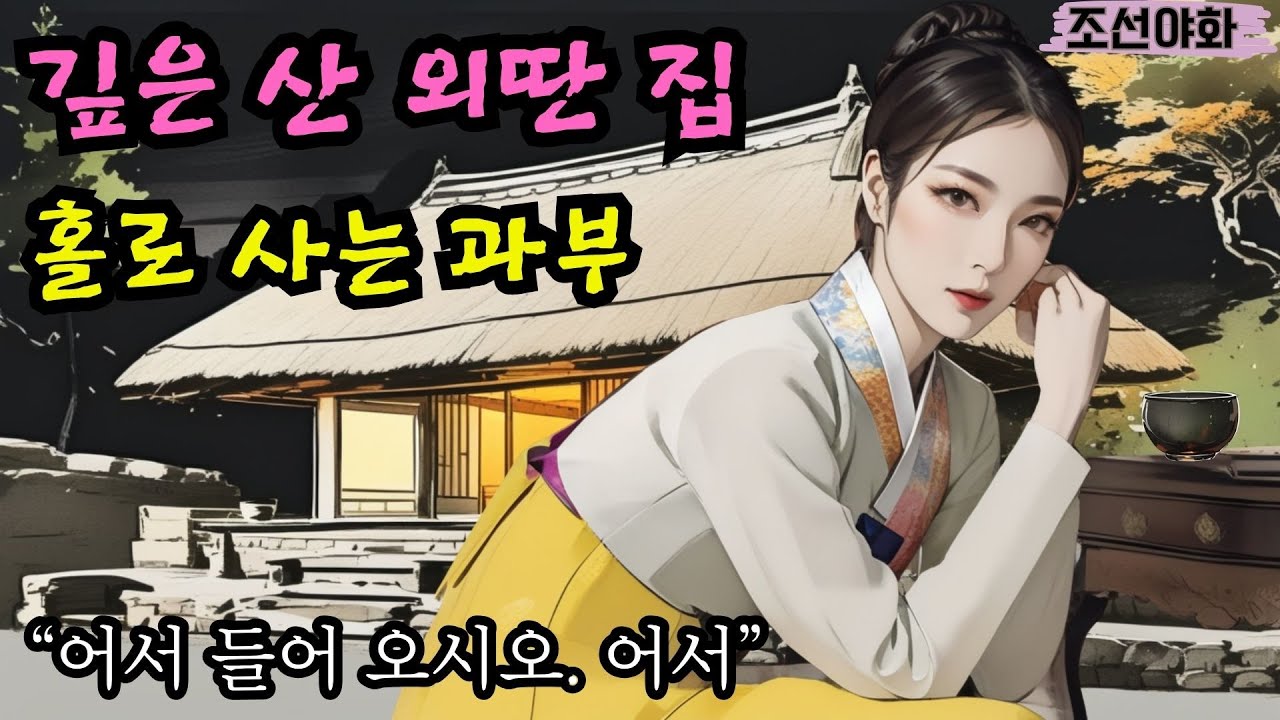 [조선야화/ 전설 2] 깊은 밤, 산 속 외딴 집에서 만난 과부 여인의 정체!/ 야담 야사 전설 민담 설화 옛날 이야기