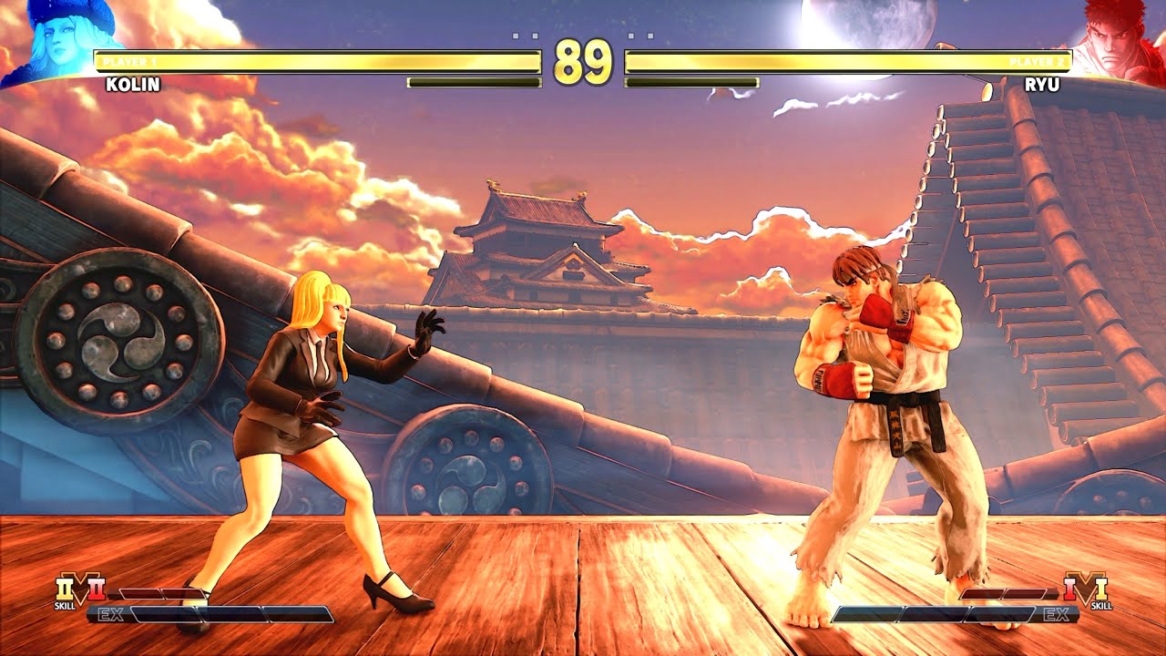 Kolin vs Ryu (Hardest AI) - Street Fighter V (PS5 4K 60FPS)