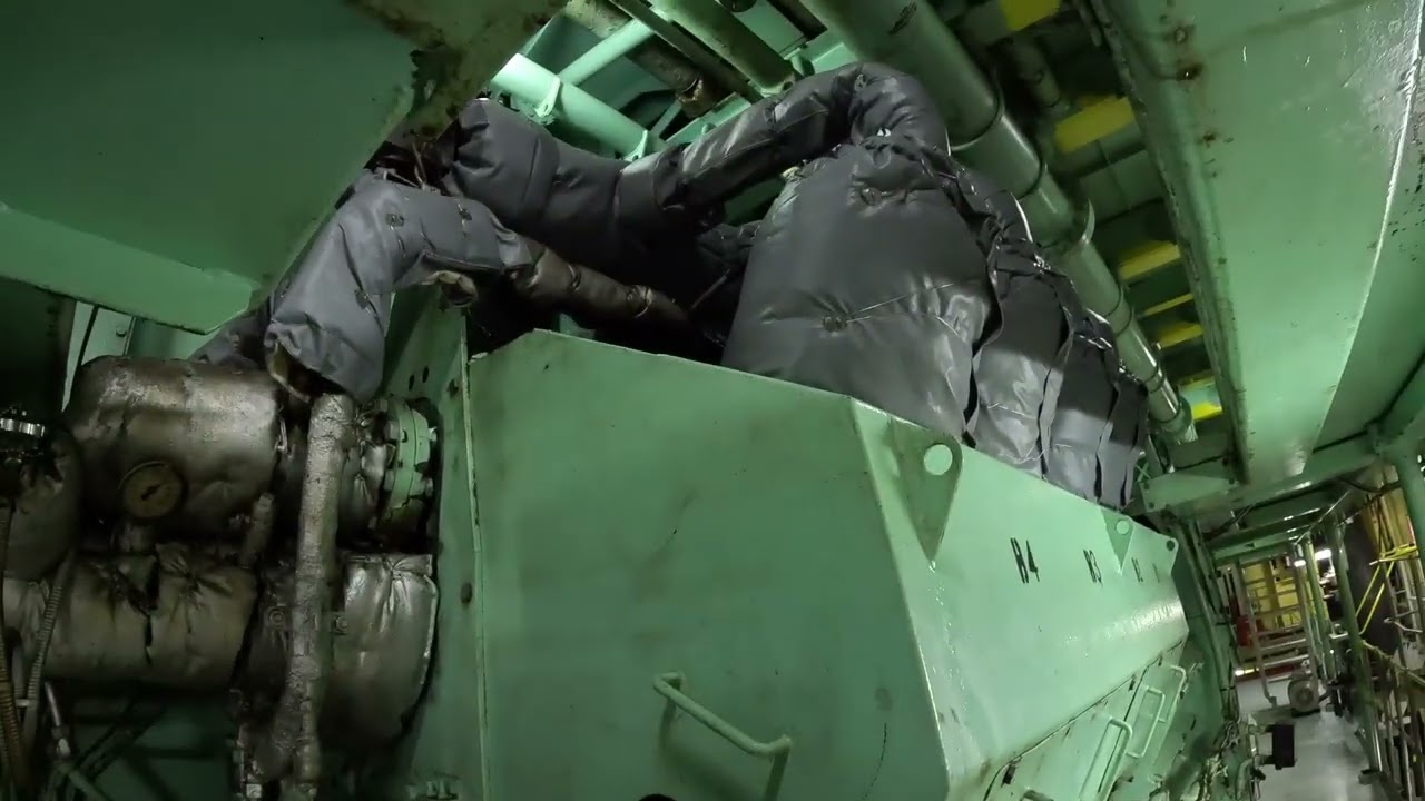 Engine Room on a Container Vessel