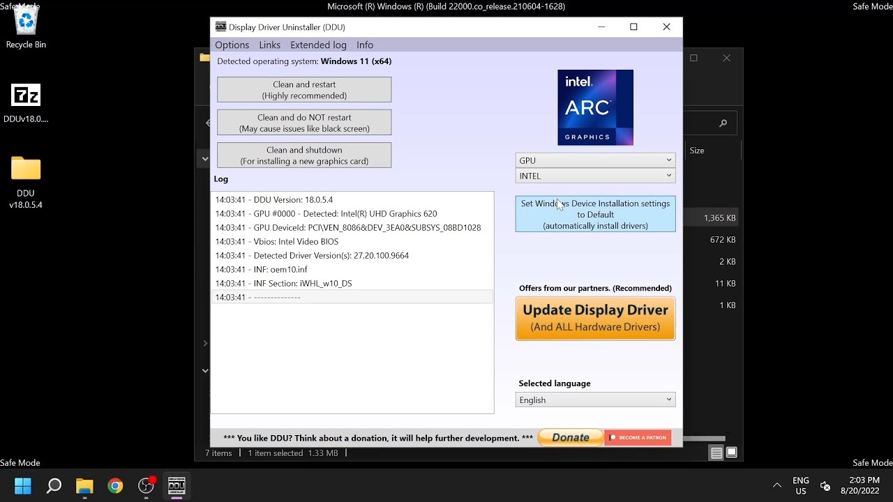 DDU Uninstaller