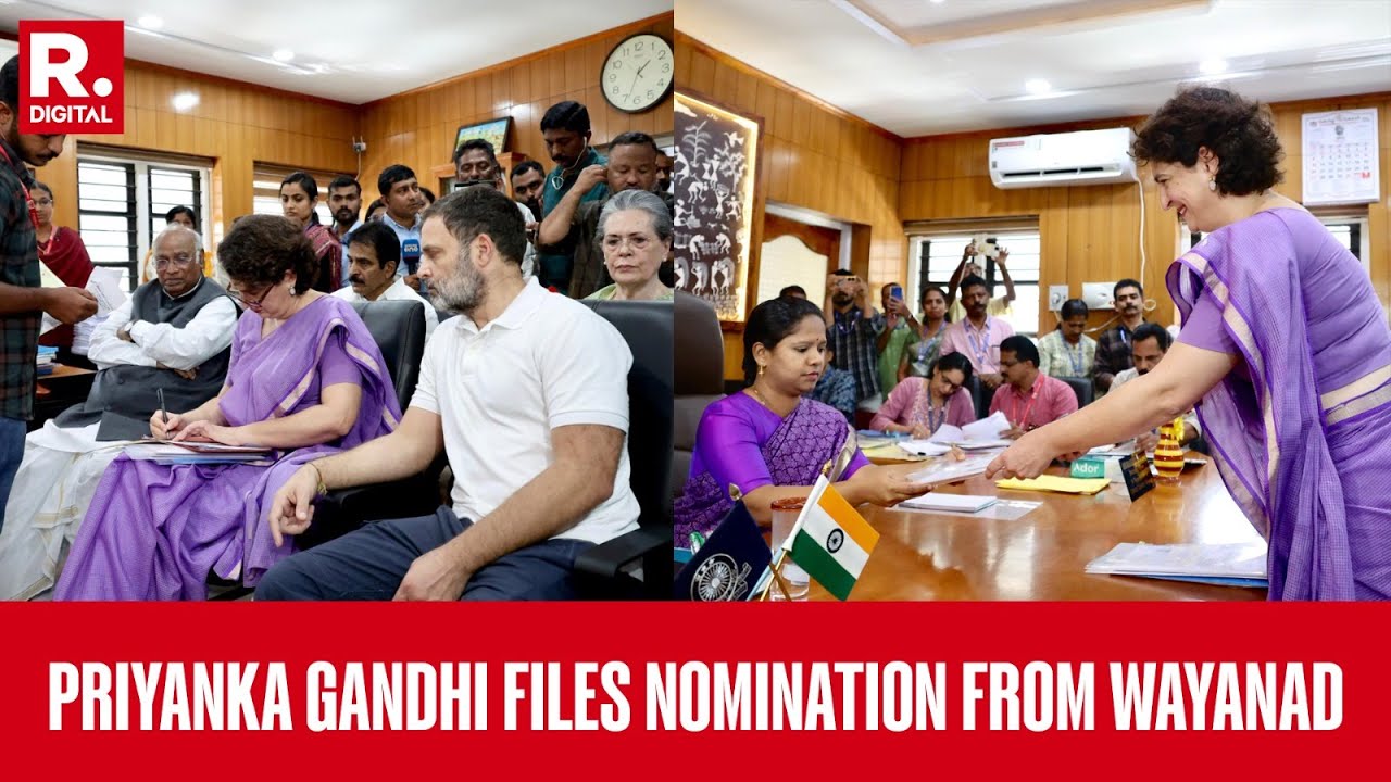 Priyanka Gandhi Vadra Files Nomination In Wayanad