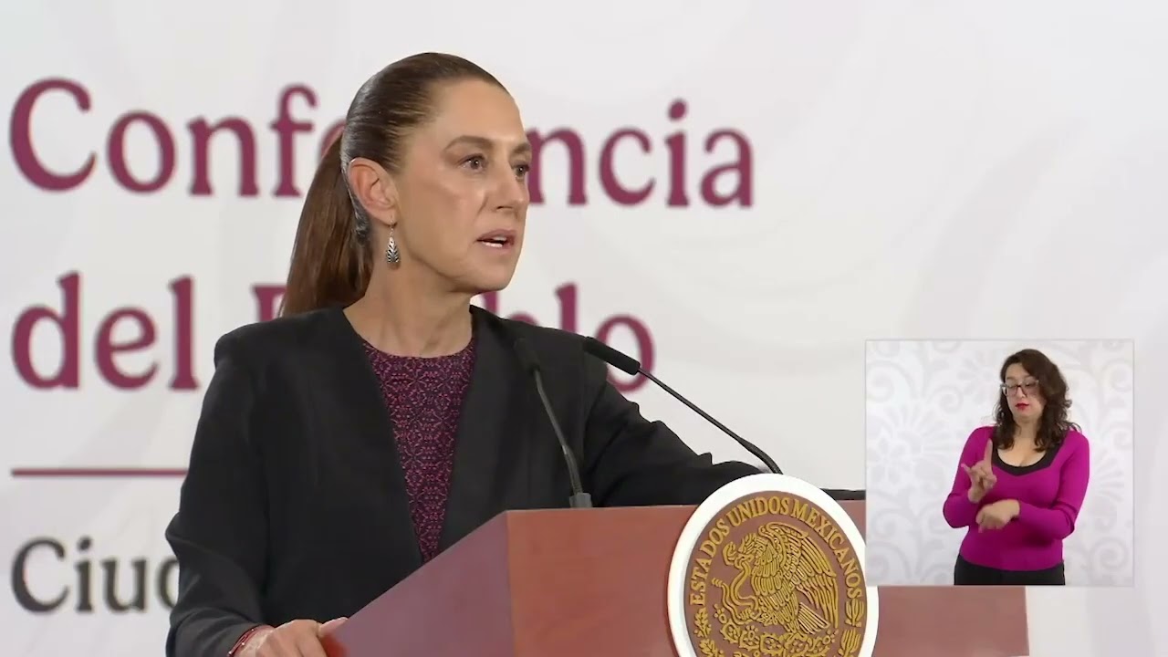 Conferencia del pueblo del 10 de marzo de la presidenta de México, Claudia Sheinbaum