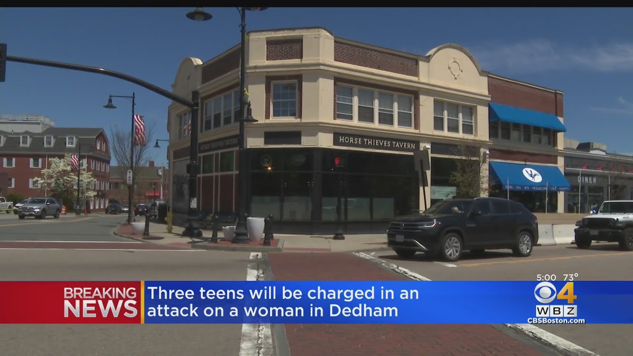 3 teens charged in attack on woman in Dedham