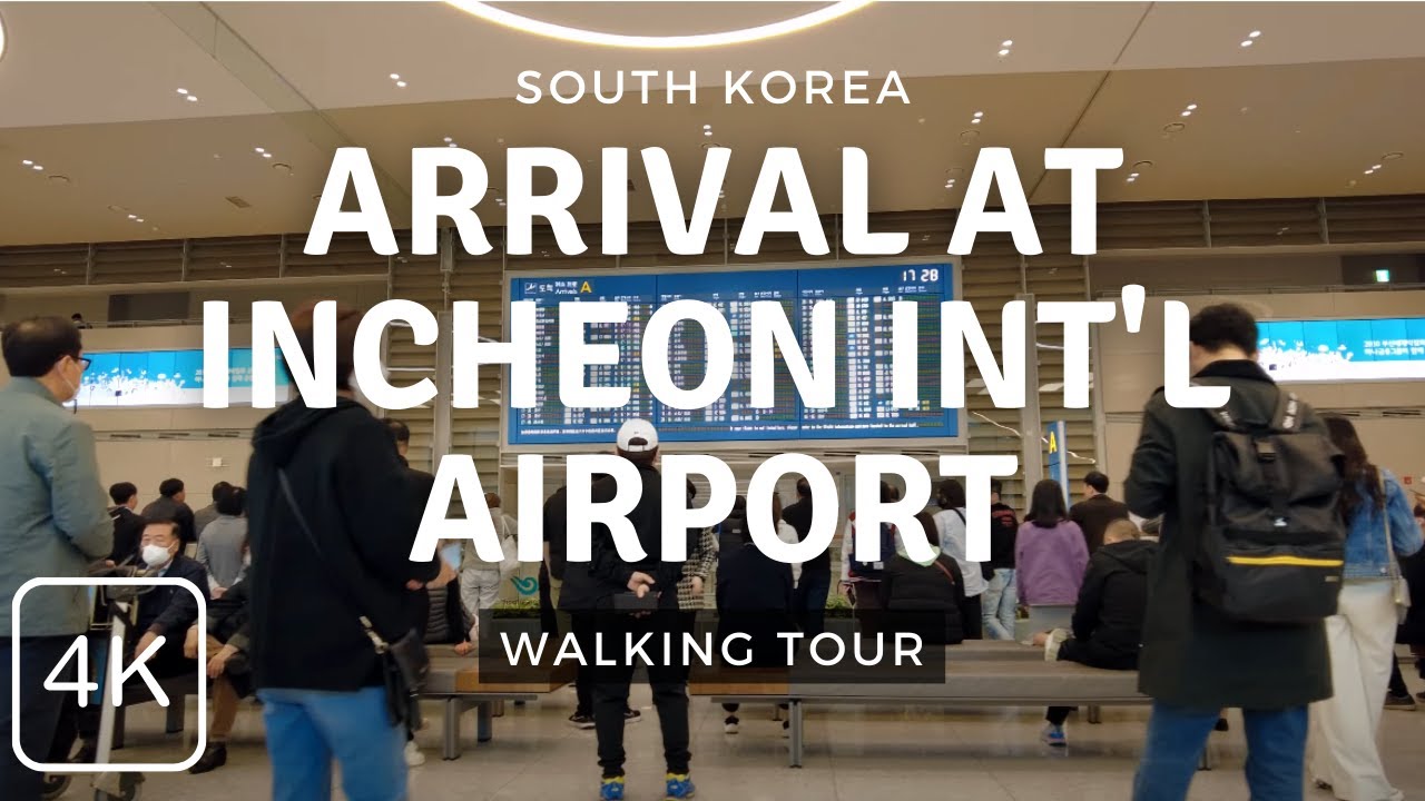 Incheon International Airport (ICN) Arrival Walking Tour, Terminal 1, South Korea