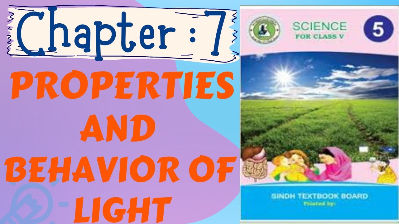 Class:5 Chapter:7 Properties And Behavior Of Light Sindh Text Board.