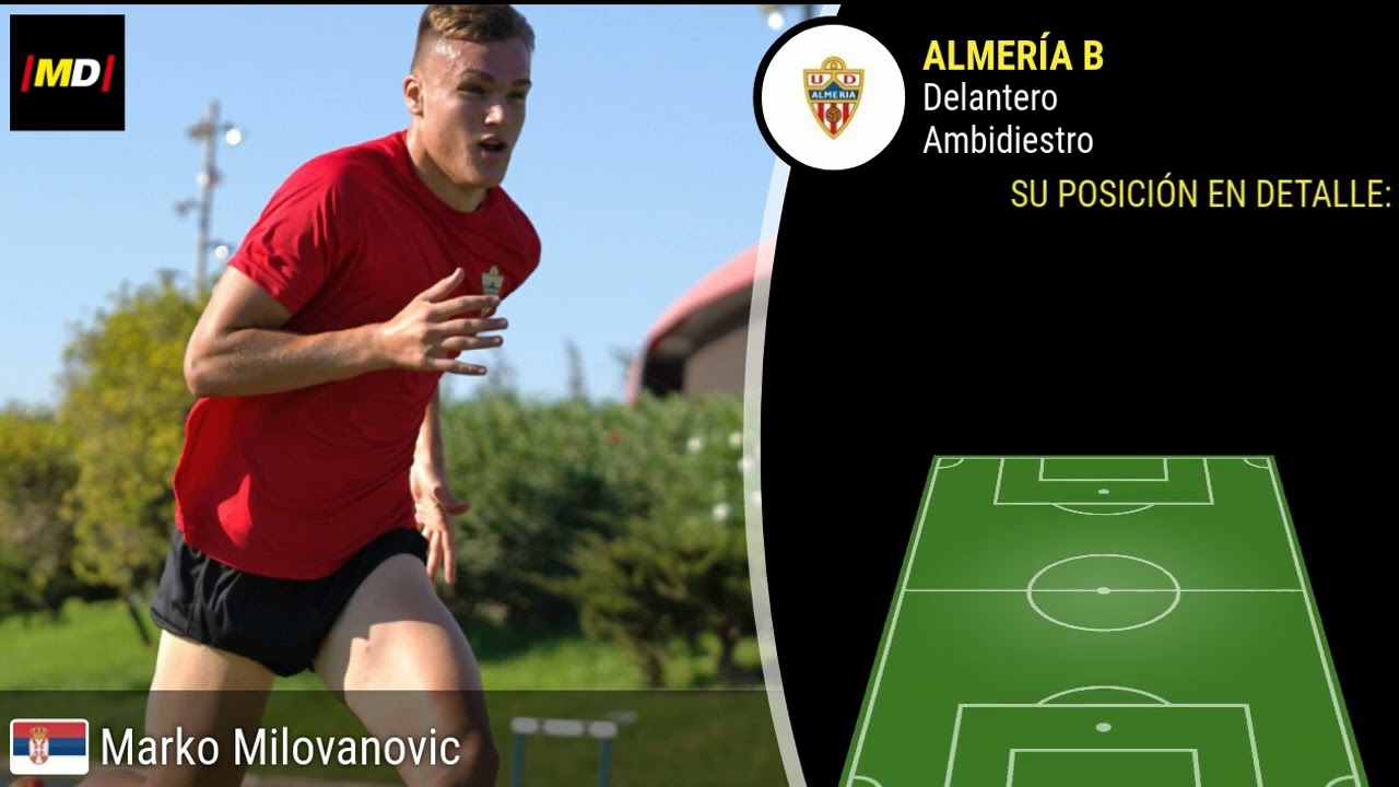 Marko Milovanovic (Almería): Trayectoria, posiciones y habilidades