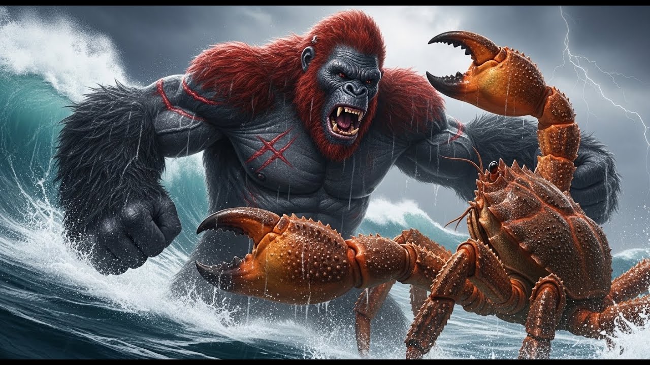 King Kong vs Giant Crab: Epic Battle on the High Seas!