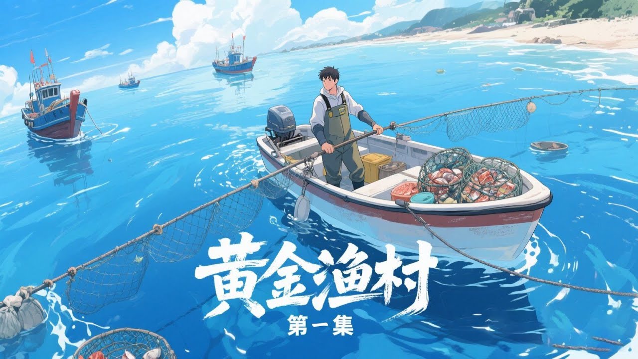 完结《黄金渔村》第1集/共2集 他回到家乡小渔村，归途中遇袭落海，揭开草鱼跳龙门的传奇。深洋千珍、浅海万鱼；渔家捕捞、山涧耕种，悠然的田园，简单的乡野；多彩的自然，壮美的河山。精彩人生拉开帷幕！