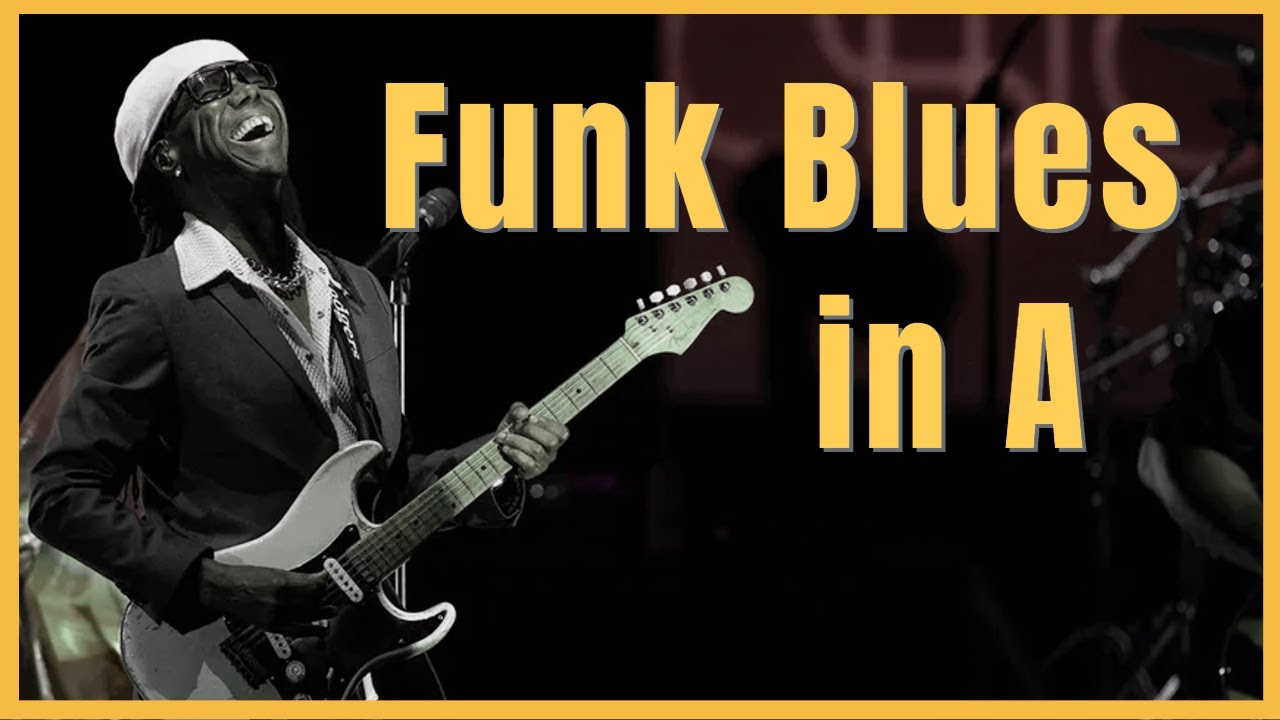 Funky Blues Groove in A - Guitar Backing Track