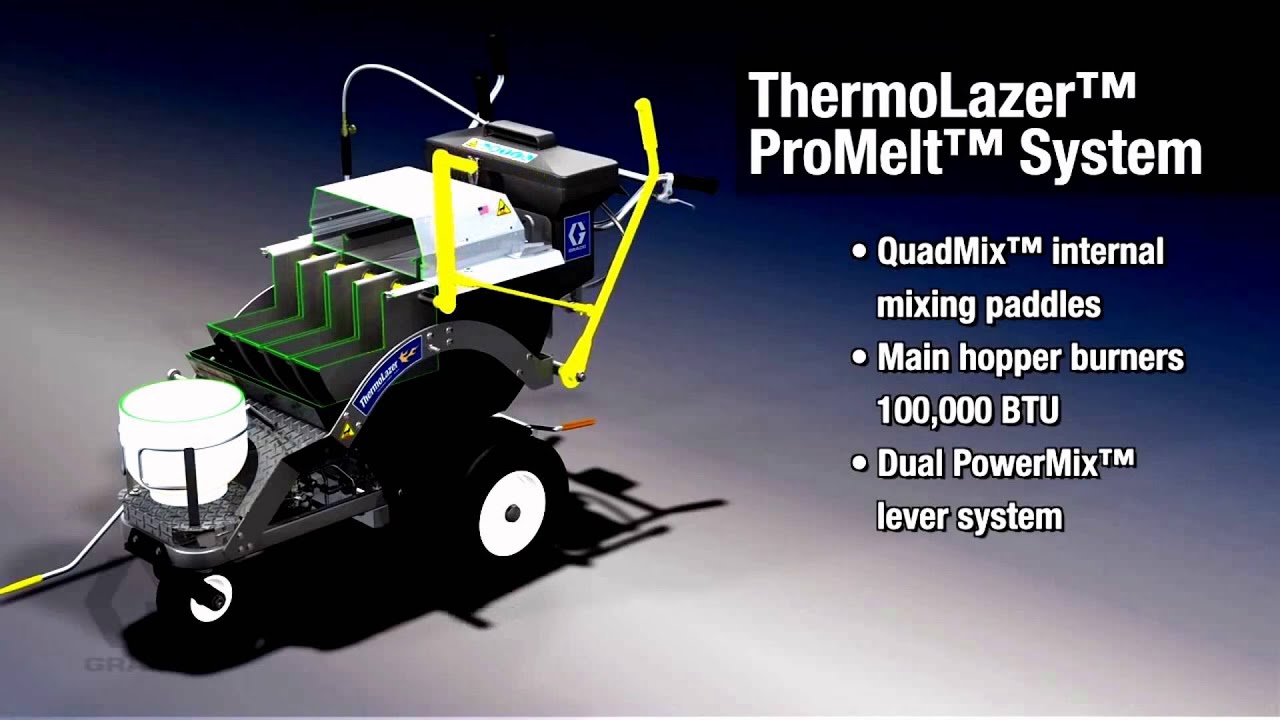 Trazado de líneas termoplásticas con Thermolazer 200TC