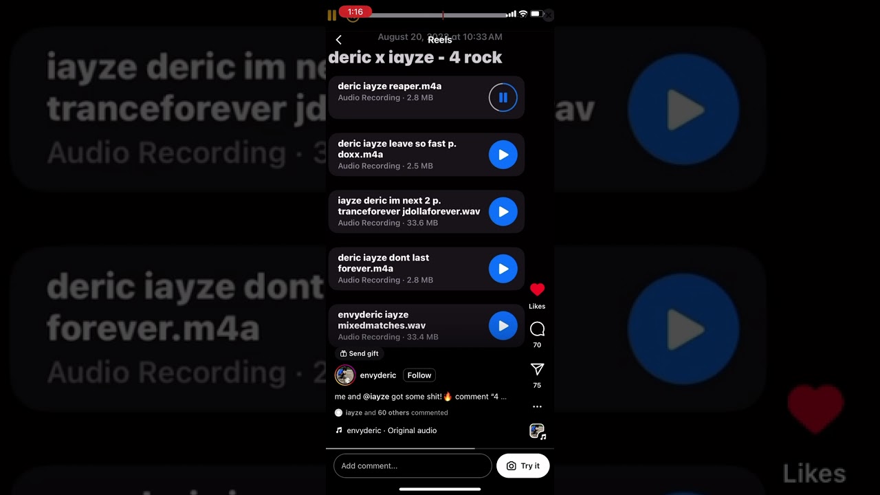 Deric x Jace! (iayze) - Reaper (NEW SNIPPET) #iayze #shorts #short
