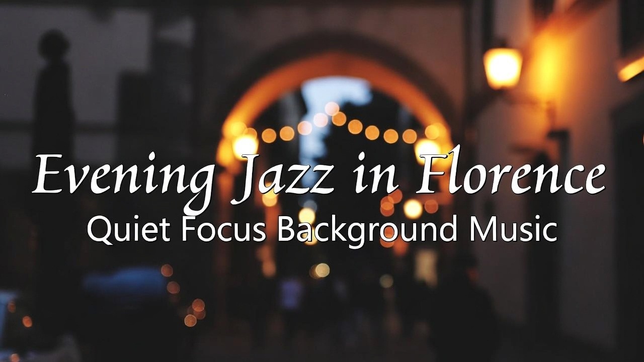 Evening Jazz in Florence | Cozy Balcony Vibes & Smooth Focus Music ☕🌙