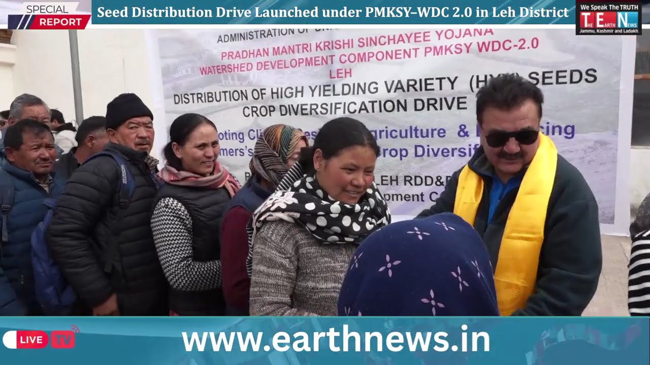 Seed Distribution Drive Launched under PMKSY–WDC 2.0 in Leh District