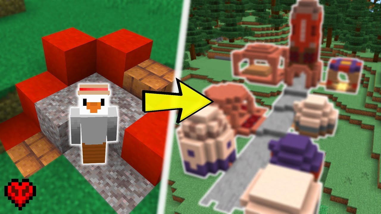 Я построил ДЕРЕВНЮ-Руины в Minecraft.