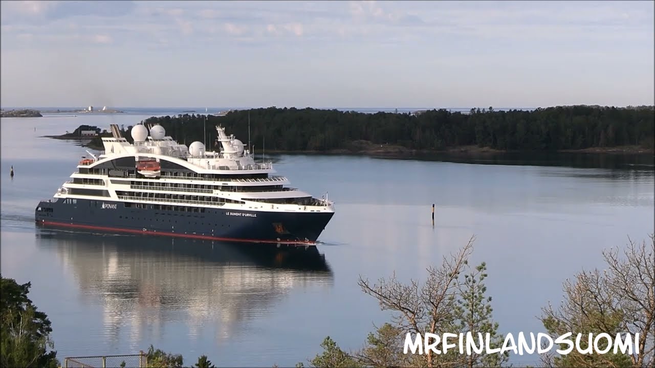 LE DUMONT D'URVILLE First Time In Mariehamn Åland 31 07 2024 Compagnie du Ponant Cruises