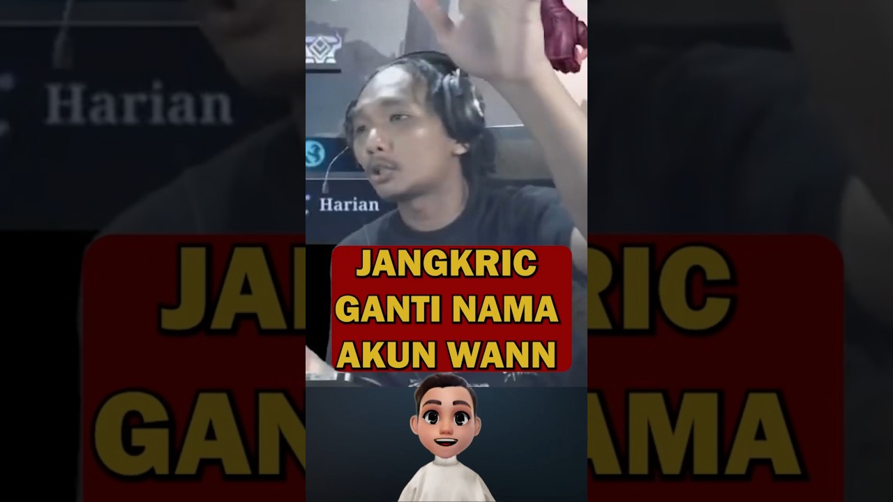 JANGKRIC KENA MARAH KARENA GANTI NICKNAME AKUN EVOS WANN! #evos #mobilelegends #mlbb #evoswannn