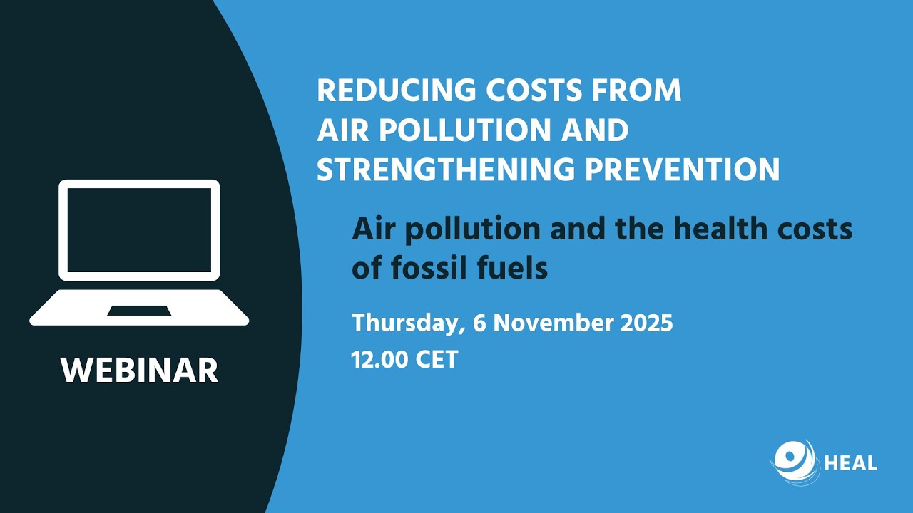 Webinar: Air pollution and health costs of fossil fuels