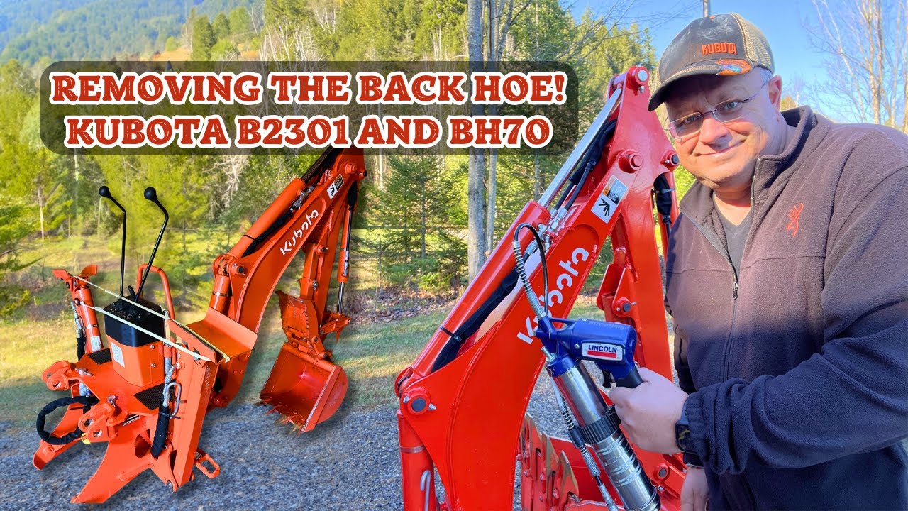 Unlocking Winter Readiness: BH70 Backhoe Removal on Kubota B2301!